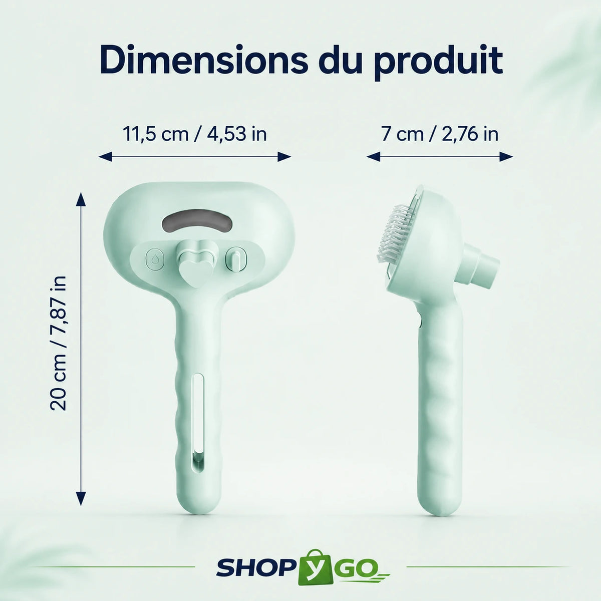 Brosse Brumisateur Rechargeable pour Chiens & Chats – Toilettage & Démêlage