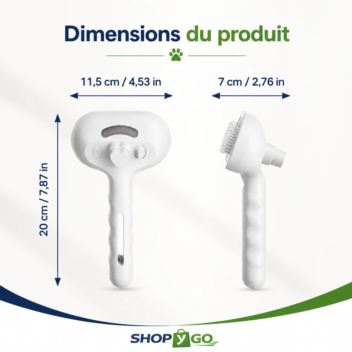 Brosse Brumisateur Rechargeable pour Chiens & Chats – Toilettage & Démêlage
