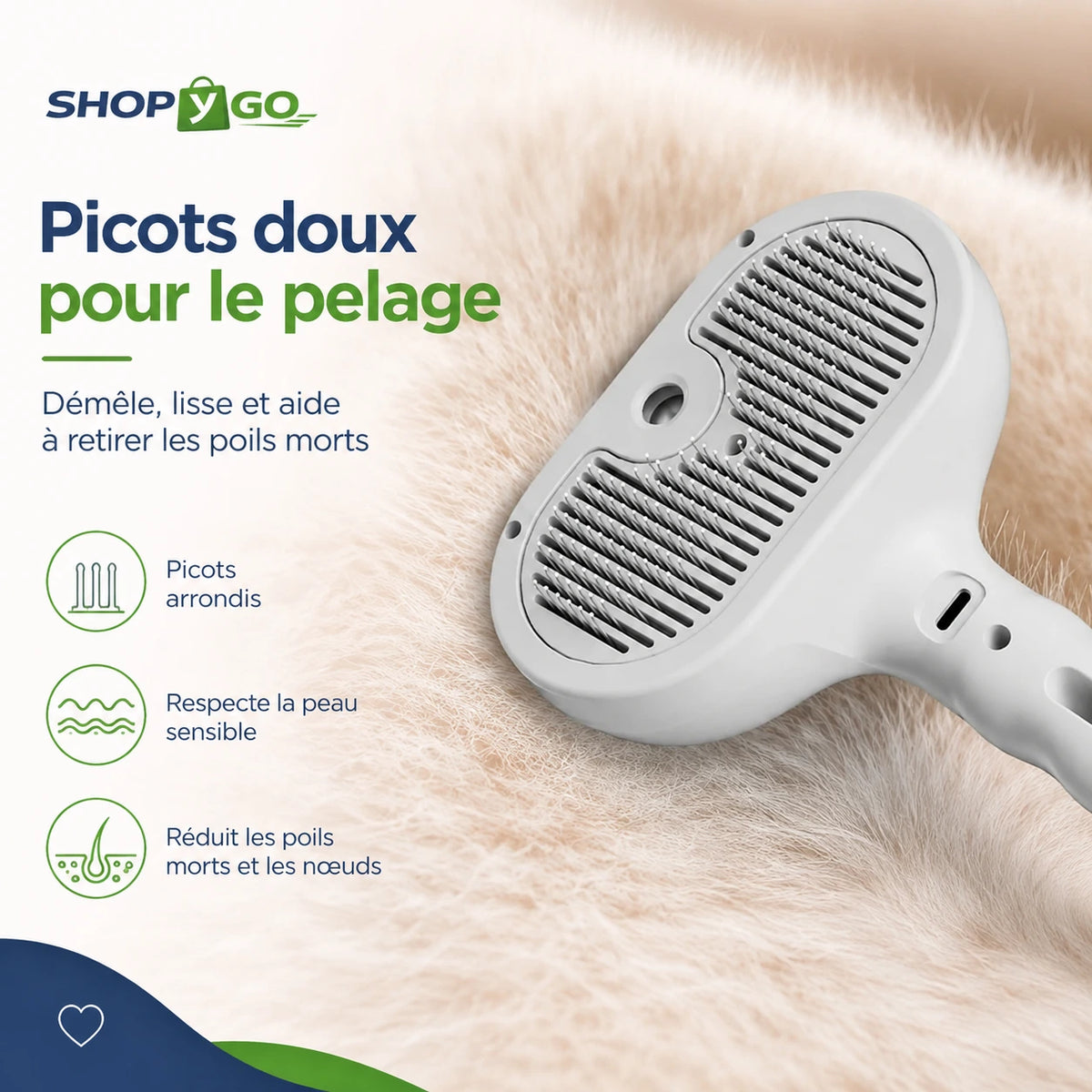 Brosse Brumisateur Rechargeable pour Chiens & Chats – Toilettage & Démêlage