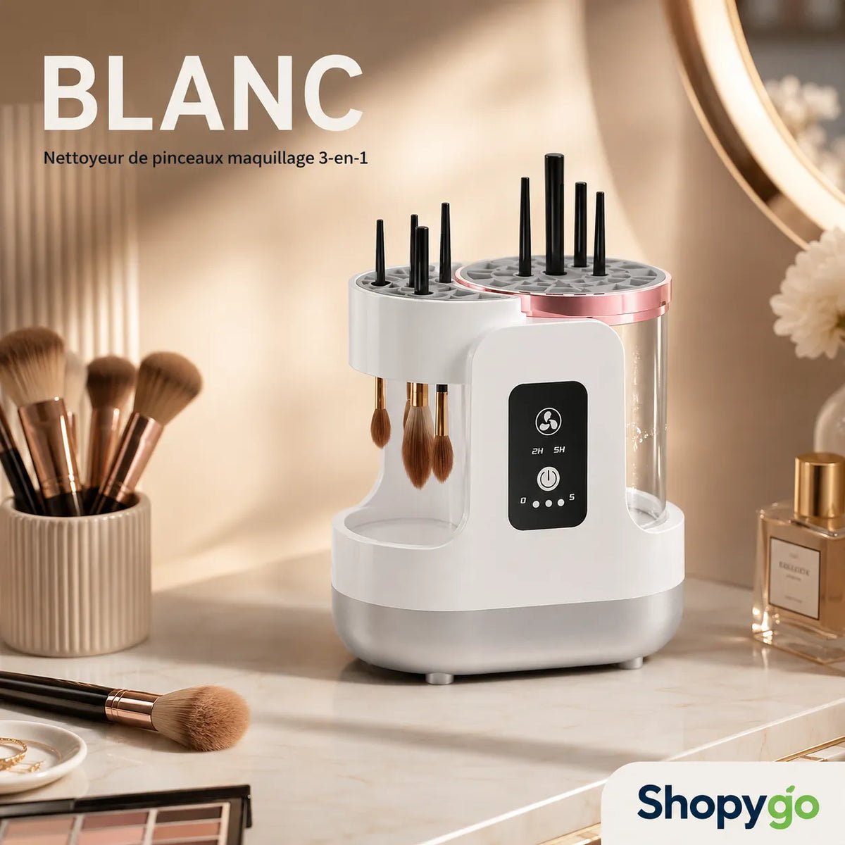 Station Nettoyante & Séchante 3-en-1 pour Pinceaux de Maquillage – USB