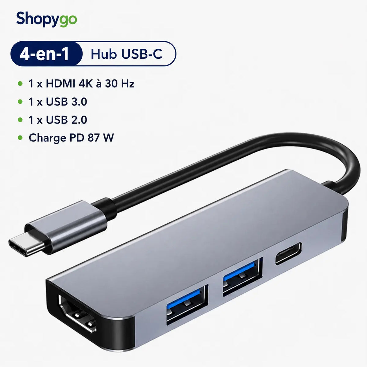 Hub USB-C Multiport – HDMI, USB, PD & Lecteurs de Cartes selon Version