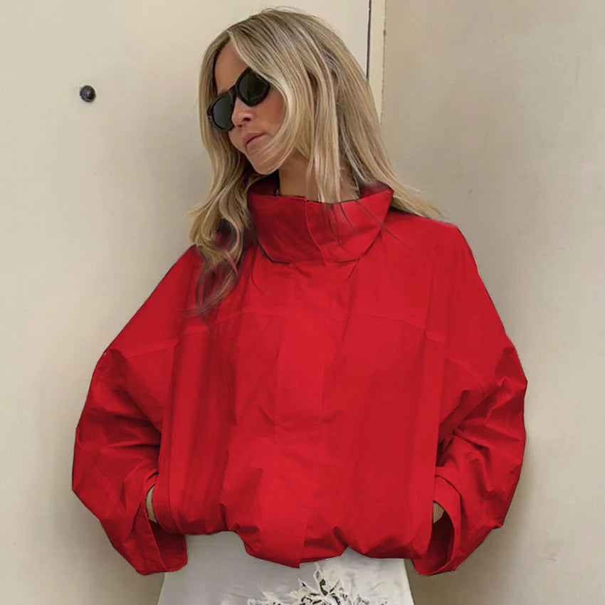 Veste à col montant disponible en plusieurs coloris