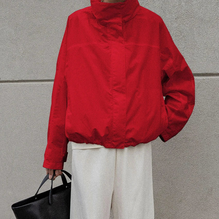 Veste zippée à col montant pour femme – vue principale